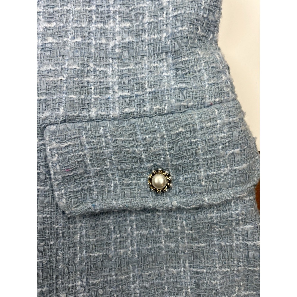 Anthropologie Maeve Mini Dress Women Sleeveless Tweed Blazer Retro Sz 6 New - Picture 6 of 7